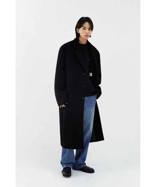 VIVASTUDIO（ビバスタジオ）の「OVERFIT CASHMERE CHESTERFIELD COAT（トレンチコート・メンズ・ブラック/ライトブラウン/ダークグレー・MEDIUM/LARGE）」の13枚目の写真
