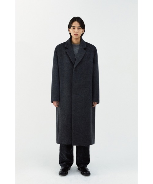 VIVASTUDIO（ビバスタジオ）の「OVERFIT CASHMERE CHESTERFIELD COAT（トレンチコート・メンズ・ブラック/ライトブラウン/ダークグレー・MEDIUM/LARGE）」の8枚目の写真