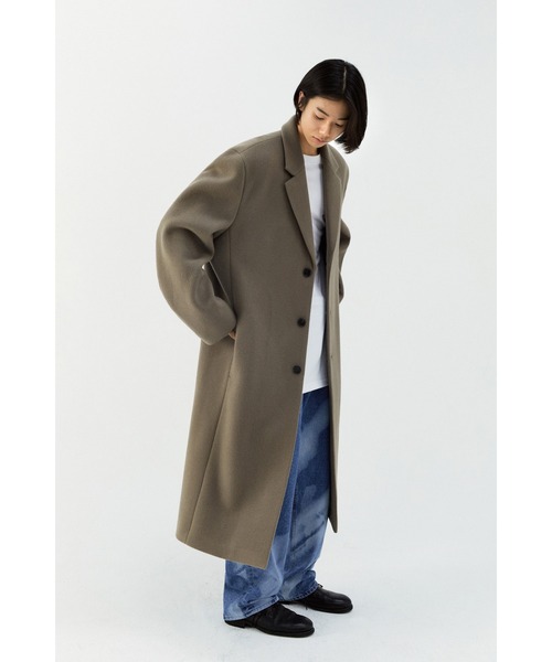 VIVASTUDIO（ビバスタジオ）の「OVERFIT CASHMERE CHESTERFIELD COAT（トレンチコート・メンズ・ブラック/ライトブラウン/ダークグレー・MEDIUM/LARGE）」の14枚目の写真