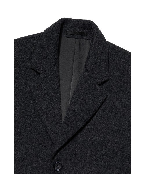 VIVASTUDIO（ビバスタジオ）の「OVERFIT CASHMERE CHESTERFIELD COAT（トレンチコート・メンズ・ブラック/ライトブラウン/ダークグレー・MEDIUM/LARGE）」の10枚目の写真