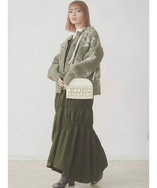 merry jenny（メリージェニー）の「garden knit cardigan（カーディガン/ボレロ・レディース・パープル/グレー/グリーン・FREE）」の14枚目の写真