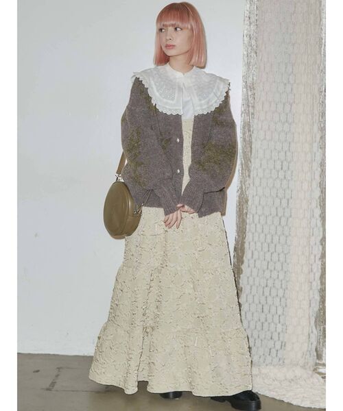 merry jenny（メリージェニー）の「garden knit cardigan（カーディガン/ボレロ・レディース・パープル/グレー/グリーン・FREE）」の20枚目の写真