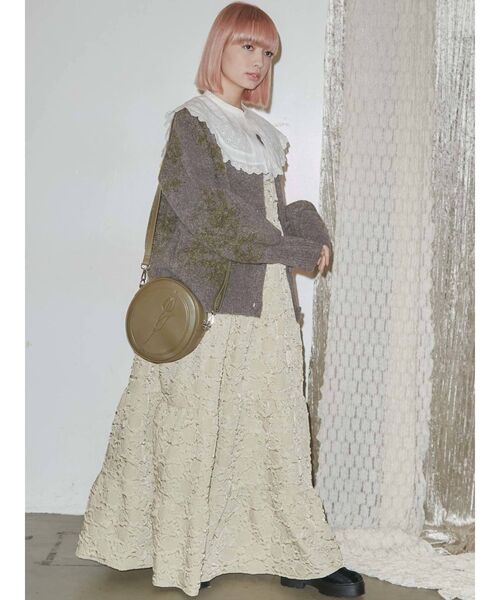 merry jenny（メリージェニー）の「garden knit cardigan（カーディガン/ボレロ・レディース・パープル/グレー/グリーン・FREE）」の21枚目の写真