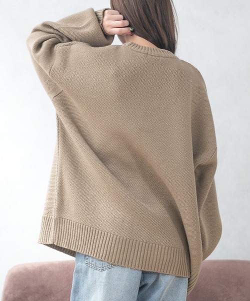 PairPair（ペアペア）の「カップル柄ジャガードニットプルオーバー(ユニセックス)（ニット/セーター・レディース・グリーン/ボルドー/モカ/ネイビー/ブラウン系その他・MEDIUM/LARGE）」の14枚目の写真