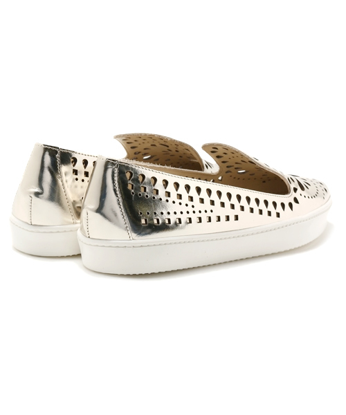 FABIO RUSCONI（ファビオルスコーニ）の「FABIO RUSCONI / メタル カットワーク スリッポン（その他シューズ・レディース・シルバー・35/37/36/39/38）」の4枚目の写真