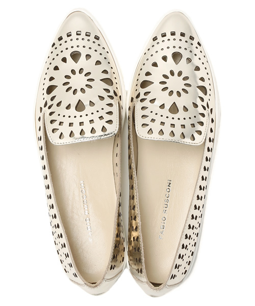 FABIO RUSCONI（ファビオルスコーニ）の「FABIO RUSCONI / メタル カットワーク スリッポン（その他シューズ・レディース・シルバー・35/37/36/39/38）」の9枚目の写真