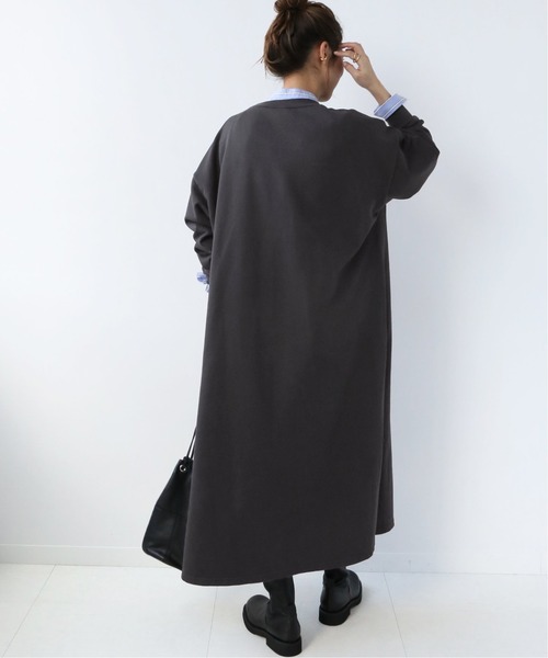 JOURNAL STANDARD relume（ジャーナルスタンダード　レリューム）の「【STAR＆STRIPE】CREW LONG SLIT：カットソーワンピース◆（ワンピース・レディース・ブラウン/ブラック・MEDIUM）」の8枚目の写真