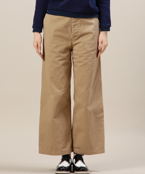 BEAUTY&YOUTH UNITED ARROWS（ビューティーアンドユースユナイテッドアローズ）の「BYBC チノワイドパンツ◆（その他パンツ・レディース・オフホワイト/ベージュ・MEDIUM/SMALL）」の3枚目の写真