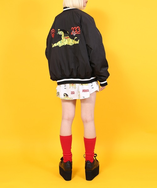 PUNYUS（プニュズ）の「寅刺繍ブルゾン（ブルゾン・レディース・ブラック・4/3）」の7枚目の写真