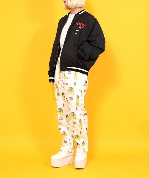 PUNYUS（プニュズ）の「寅刺繍ブルゾン（ブルゾン・レディース・ブラック・4/3）」の9枚目の写真