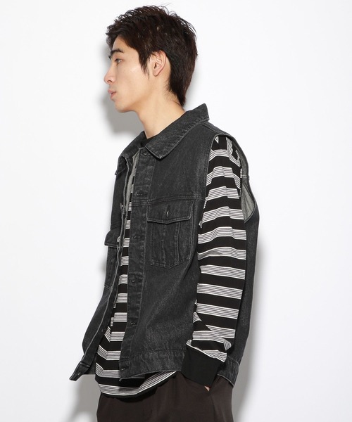 PBLIM（ページボーイリム）の「【PAGEBOYLIM】デニムベスト（ベスト・レディース・ブラック/ブルー・FREE）」の12枚目の写真