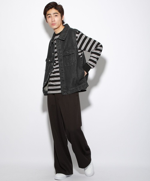 PBLIM（ページボーイリム）の「【PAGEBOYLIM】デニムベスト（ベスト・レディース・ブラック/ブルー・FREE）」の21枚目の写真