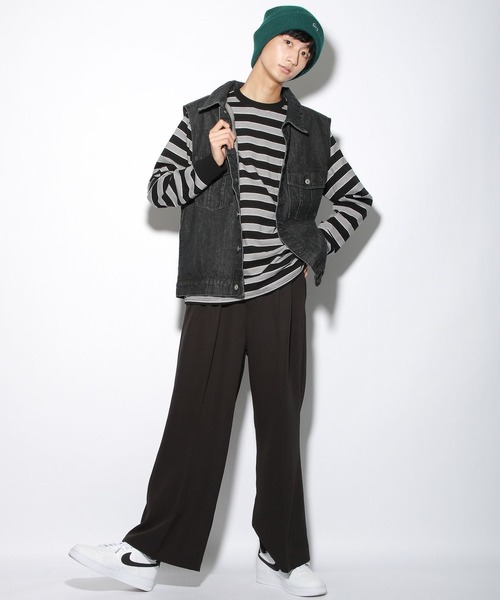 PBLIM（ページボーイリム）の「【PAGEBOYLIM】デニムベスト（ベスト・レディース・ブラック/ブルー・FREE）」の17枚目の写真