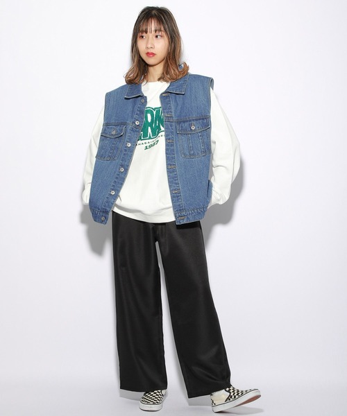 PBLIM（ページボーイリム）の「【PAGEBOYLIM】デニムベスト（ベスト・レディース・ブラック/ブルー・FREE）」の22枚目の写真