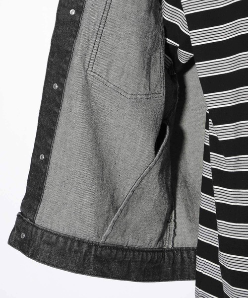 PBLIM（ページボーイリム）の「【PAGEBOYLIM】デニムベスト（ベスト・レディース・ブラック/ブルー・FREE）」の6枚目の写真