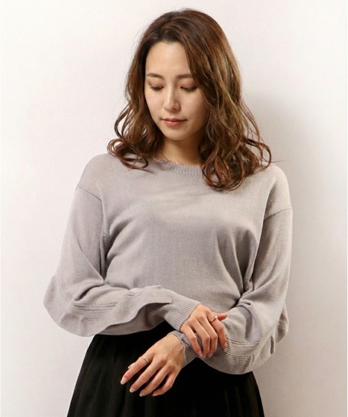 【セール】Abanicos ソフトウェーブラッフル チュニックセーター（チュニック）｜FUNALIVE（ファンアライブ）