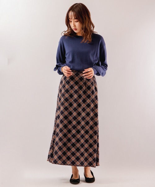 【セール】Abanicos ソフトウェーブラッフル チュニックセーター（チュニック）｜FUNALIVE（ファンアライブ）