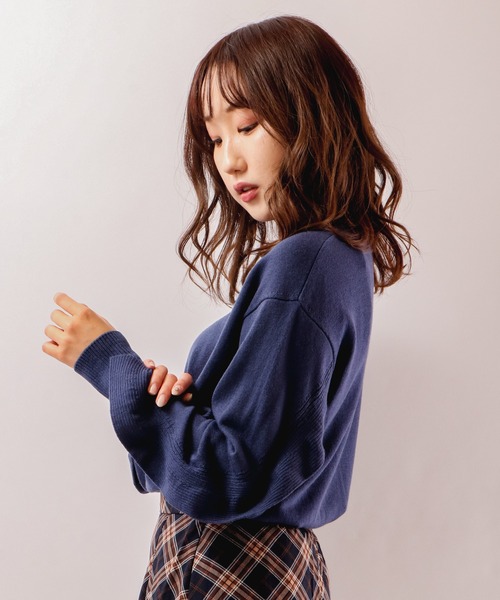 【セール】Abanicos ソフトウェーブラッフル チュニックセーター（チュニック）｜FUNALIVE（ファンアライブ）