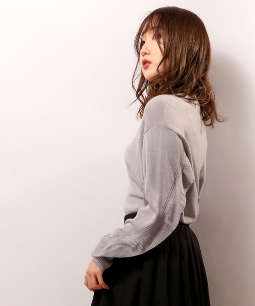 【セール】Abanicos ソフトウェーブラッフル チュニックセーター（チュニック）｜FUNALIVE（ファンアライブ）