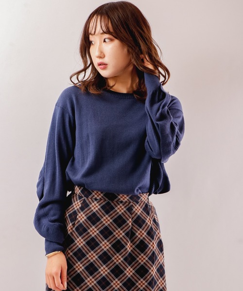 【セール】Abanicos ソフトウェーブラッフル チュニックセーター（チュニック）｜FUNALIVE（ファンアライブ）