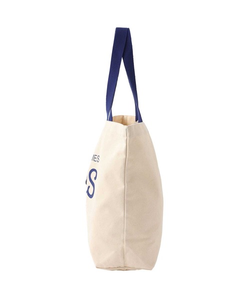SILAS（サイラス）の「CURSIVE LOGO BIG TOTE  NAVY　サイラスカーシヴロゴビッグトートネイビー（トートバッグ・メンズ・ホワイト・ONE SIZE）」の8枚目の写真