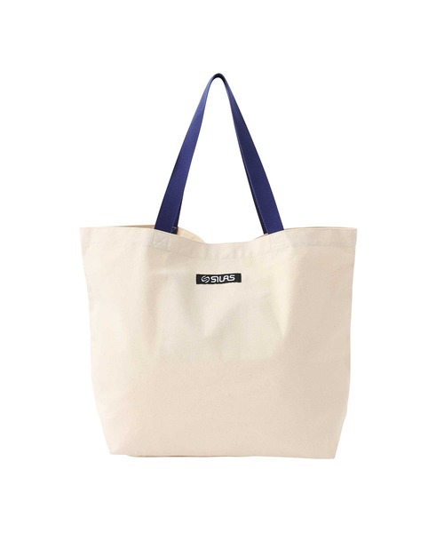 SILAS（サイラス）の「CURSIVE LOGO BIG TOTE  NAVY　サイラスカーシヴロゴビッグトートネイビー（トートバッグ・メンズ・ホワイト・ONE SIZE）」の2枚目の写真