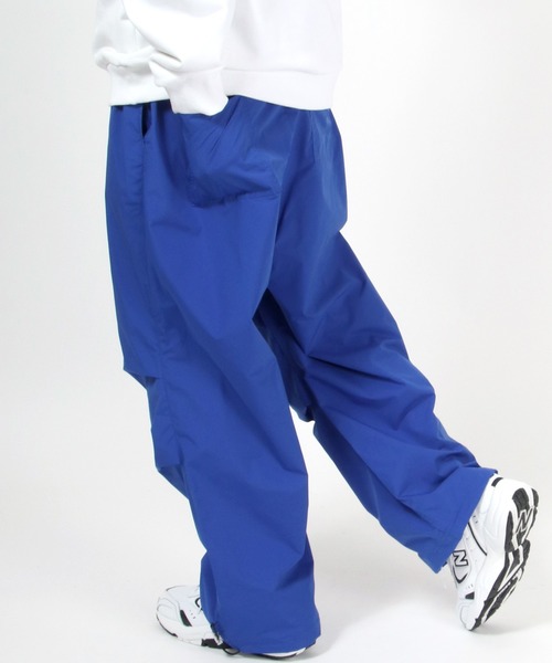 Salong hameu(サロン ハミュー)の「撥水加工 パラシュートパンツ/スノーパンツ/ワイドシルエット カラーパンツ/オーバーパンツ メンズ レディース(その他パンツ・メンズ・ブラック/オレンジ/ブルー/グリーン・M/L)」の3枚目の写真