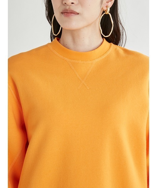 Mila Owen（ミラオーウェン）の「ビンテージ風フラットシーマトレーナー（スウェット・レディース・グレー/オレンジ/アイボリー・1/0）」の10枚目の写真