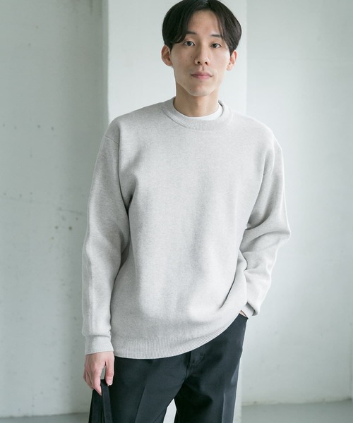 URBAN RESEARCH DOORS(アーバンリサーチドアーズ)の「ミラノリブクルーネックニット(ニット/セーター・メンズ・ロイヤルブルー/ホワイト系その他/ベージュ系その他・40/38)」の2枚目の写真