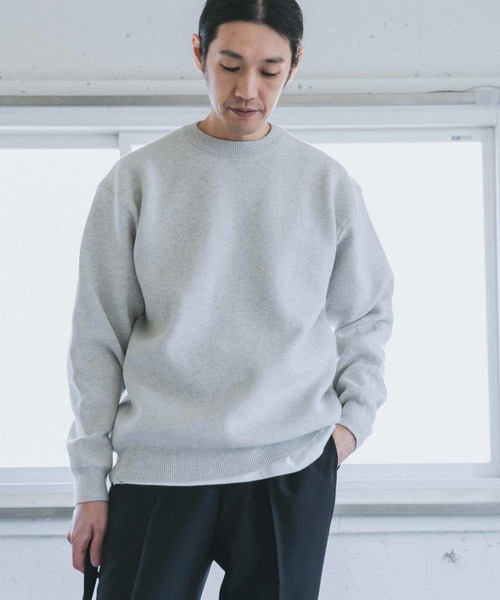 URBAN RESEARCH DOORS(アーバンリサーチドアーズ)の「ミラノリブクルーネックニット(ニット/セーター・メンズ・ロイヤルブルー/ホワイト系その他/ベージュ系その他・40/38)」の4枚目の写真