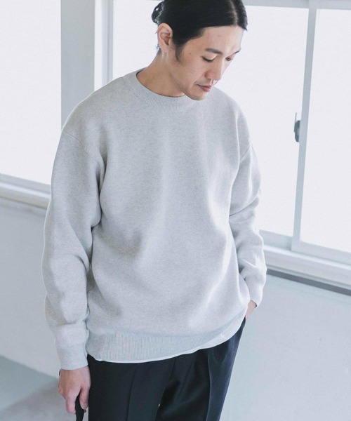 URBAN RESEARCH DOORS(アーバンリサーチドアーズ)の「ミラノリブクルーネックニット(ニット/セーター・メンズ・ロイヤルブルー/ホワイト系その他/ベージュ系その他・40/38)」の8枚目の写真