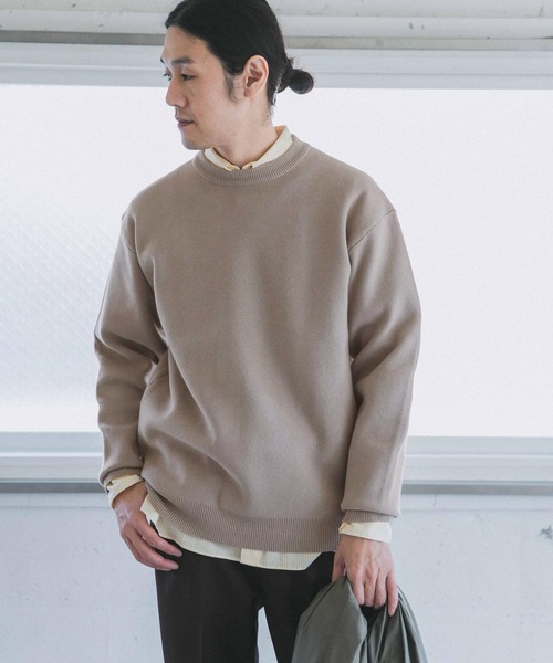 URBAN RESEARCH DOORS(アーバンリサーチドアーズ)の「ミラノリブクルーネックニット(ニット/セーター・メンズ・ロイヤルブルー/ホワイト系その他/ベージュ系その他・40/38)」の5枚目の写真