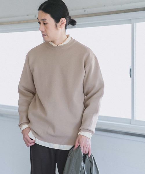 URBAN RESEARCH DOORS(アーバンリサーチドアーズ)の「ミラノリブクルーネックニット(ニット/セーター・メンズ・ロイヤルブルー/ホワイト系その他/ベージュ系その他・40/38)」の9枚目の写真