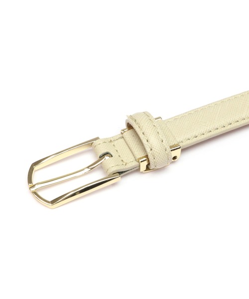 TOKYO SHIRTS（トウキョウシャツ）の「牛革 ベーシックベルト（ベルト・レディース・ブラック/アイボリー・FREE）」の6枚目の写真