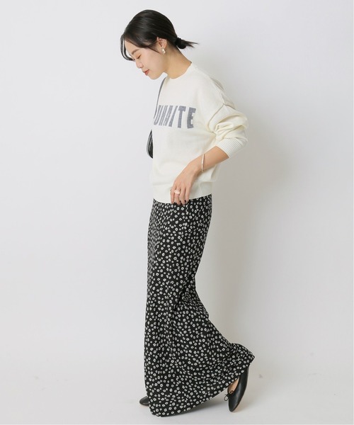 U by SPICK&SPAN(ユーバイスピックアンドスパン)の「≪追加≫ソフトフレアフラワースカート4◆(スカート・レディース・ブラック・34/36/38)」の8枚目の写真