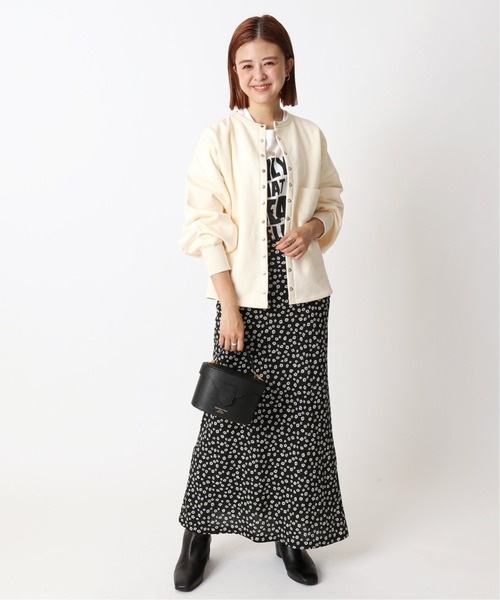 U by SPICK&SPAN(ユーバイスピックアンドスパン)の「≪追加≫ソフトフレアフラワースカート4◆(スカート・レディース・ブラック・34/36/38)」の16枚目の写真