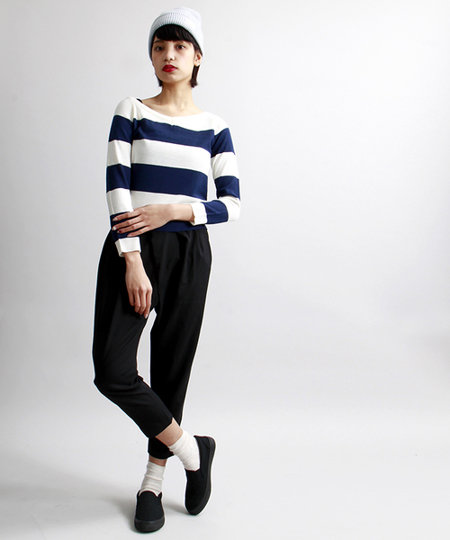 WEGO（ウィゴー）の「WEGO/変形テーパードパンツ（その他パンツ・レディース・ホワイト系その他/ブラック/ライトグレー/ブルー系その他・FREE）」の3枚目の写真