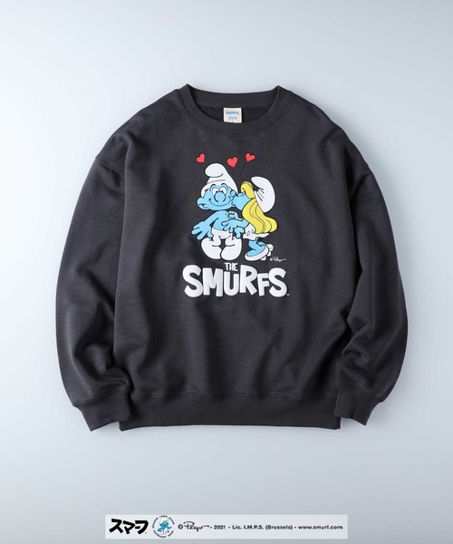 Right-on（ライトオン）の「「ＴＨＥＳＭＵＲＦＳ」スウェット（スウェット・レディース・ブラック/オフホワイト/イエロー・L/M）」の11枚目の写真