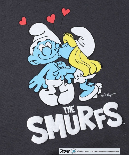 Right-on（ライトオン）の「「ＴＨＥＳＭＵＲＦＳ」スウェット（スウェット・レディース・ブラック/オフホワイト/イエロー・L/M）」の9枚目の写真