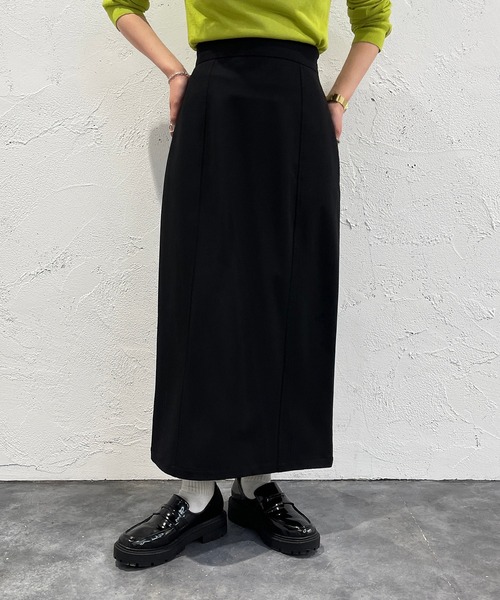 apres jour mignon（アプレジュールミニョン）の「ナロースカート【ZOZOTOWN限定アイテム】（スカート・レディース・ダークブラウン/ブラック/マスタード/イエロー/オレンジ/アイボリー・X-LARGE/SMALL/MEDIUM）」の20枚目の写真