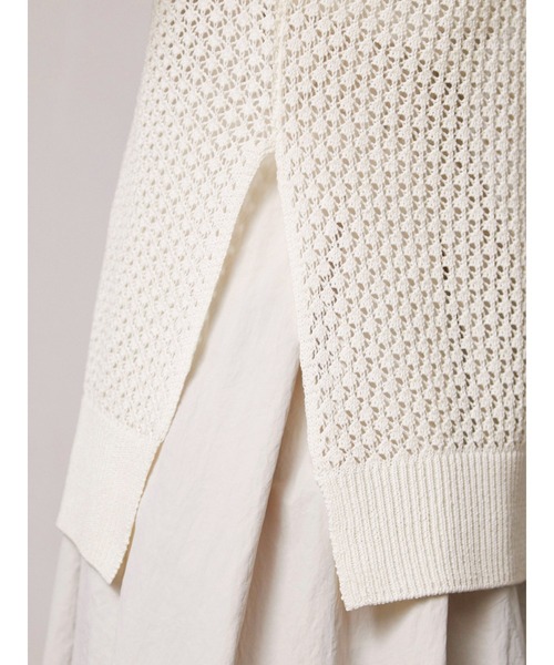 armonia(アルモニーア)の「armonia.柄編みニットベスト(ベスト・レディース・ブラウン/オフホワイト/ブルー・FREE)」の13枚目の写真