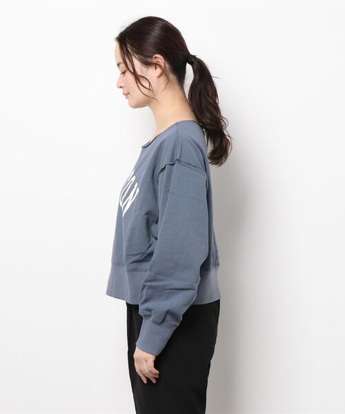 Crisp（クリスプ）の「”CARLETON”ショートスウェット（スウェット・レディース・ネイビー/アイボリー・FREE）」の21枚目の写真