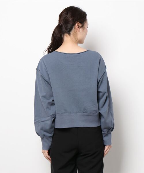 Crisp（クリスプ）の「”CARLETON”ショートスウェット（スウェット・レディース・ネイビー/アイボリー・FREE）」の20枚目の写真