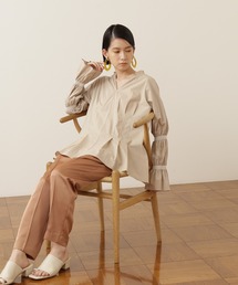 NATURAL BEAUTY BASIC | オーガニックコットンスモッキング×タックチュニック(シャツ/ブラウス)