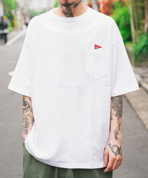 Subciety（サブサエティ）の「FLAG POCKET TEE（Tシャツ/カットソー・メンズ・ブラック/ホワイト/オリーブ・MEDIUM/SMALL/LARGE/X-LARGE）」の2枚目の写真