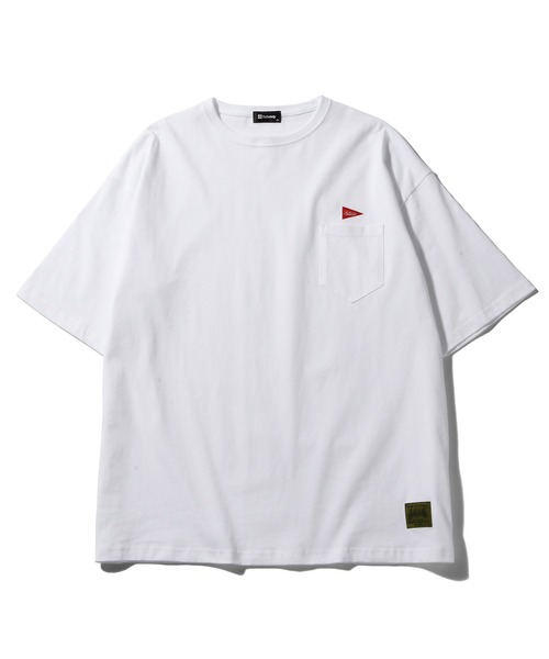 Subciety（サブサエティ）の「FLAG POCKET TEE（Tシャツ/カットソー・メンズ・ブラック/ホワイト/オリーブ・MEDIUM/SMALL/LARGE/X-LARGE）」の4枚目の写真