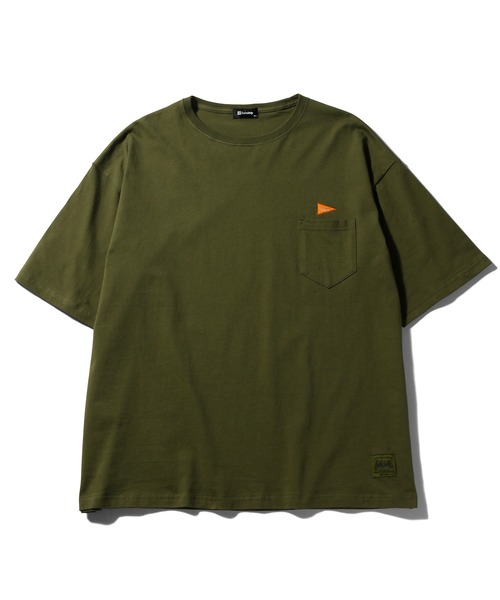 Subciety（サブサエティ）の「FLAG POCKET TEE（Tシャツ/カットソー・メンズ・ブラック/ホワイト/オリーブ・MEDIUM/SMALL/LARGE/X-LARGE）」の6枚目の写真
