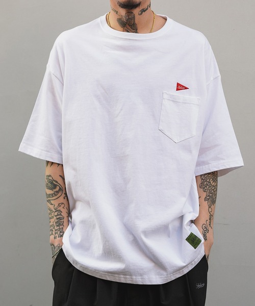 Subciety（サブサエティ）の「FLAG POCKET TEE（Tシャツ/カットソー・メンズ・ブラック/ホワイト/オリーブ・MEDIUM/SMALL/LARGE/X-LARGE）」の11枚目の写真