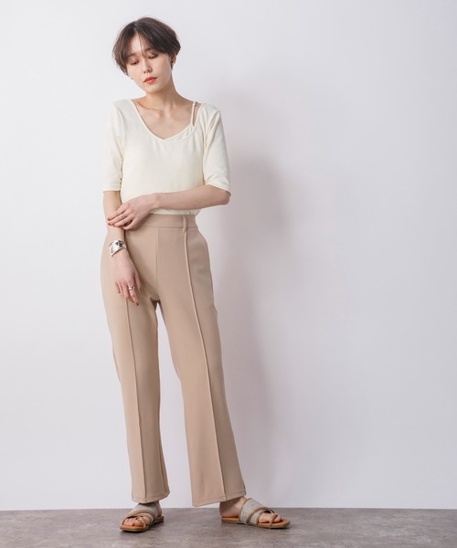 CIENA（シエナ）の「センタータックカットジョーゼットパンツ（その他パンツ・レディース・ブラック/ベージュ/イエロー/オレンジ・FREE）」の17枚目の写真