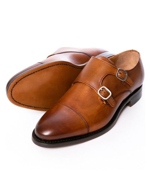 Berwick1707(バーウィック)の「Berwick バーウィック ダブルモンク 3069 レザー ソール(ドレスシューズ・メンズ・ダークブラウン/ブラウン・6/8.5/7.5/5.5/6.5/7/5/8)」の7枚目の写真